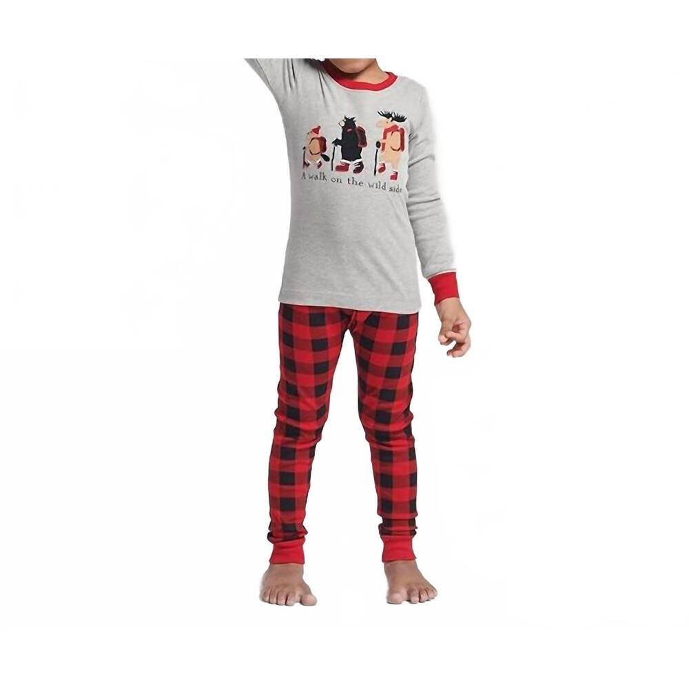NEW LITTLE BLUE HOUSE kid's pajama sets in woodland winter